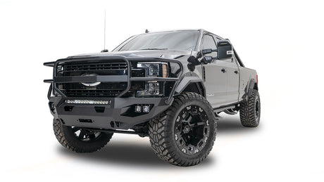 Product of Fab Fours FS17-X4150-1 Matrix Series Steel Powder Coated Bumper 