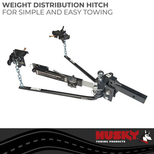 Product of Husky Towing 31986 6000 Pound Round Bar Weight Distribution Hitch 