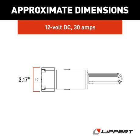 Product of Lippert Components 125802 LCI 2 X 2 And 2.5 X 2.5 Through Frame Slide-Out Systems Slide Out Motor 