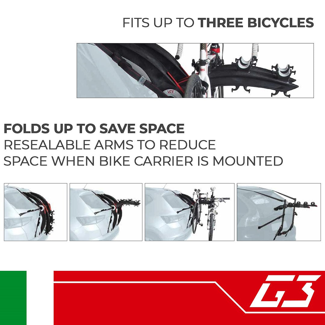 Product of G3 S.P.A. 23.201 Bike Rack - Trunk/ Hatch Mount