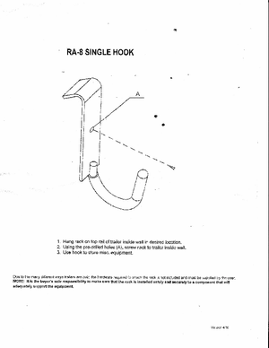 Product of Rack-Em Ra-8 Multi Purpose Hook