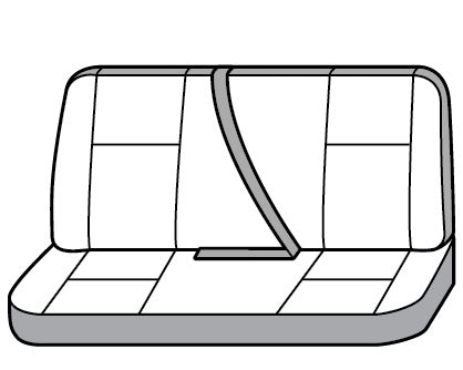 Product of Covercraft SS8527PCCH SeatSaver® Charcoal Black Polycotton Seat Cover 