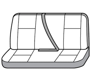 Product of Covercraft SS8527PCCH SeatSaver® Charcoal Black Polycotton Seat Cover 