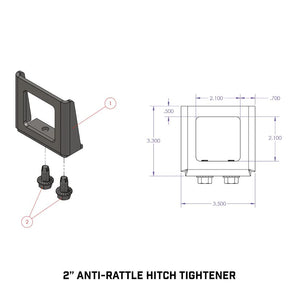 Product of Gen-Y Hitch Gh-102229 Trailer Hitch Receiver Tube Anti Rattle Bracket