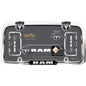 Cruiser 11135 License Plate Frame||11135_P01-Ram_Chrome_Black-Inpack.Jpg||86||c3411135||1177491