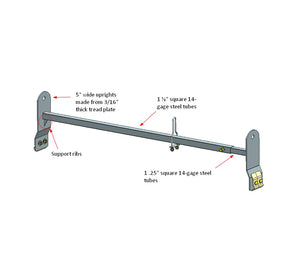 Product of Black Horse Offroad TR-WRG2 150 Pound No Steel Ladder Rack 