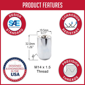 Product of Coyote Wheel Accessories 781148 60 Degree Conical 14x1.5 Lug Nut 