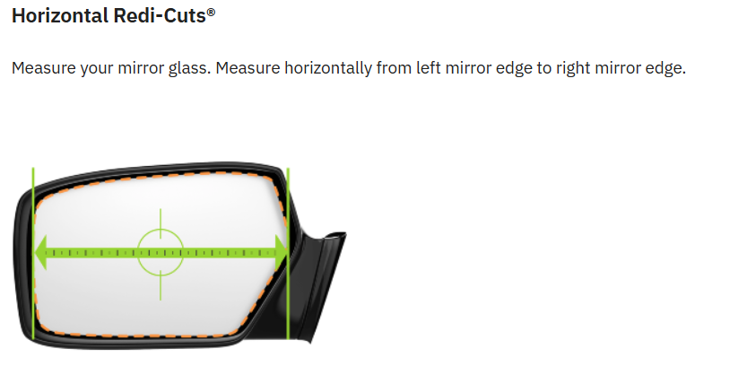 Burco Mirrors 6142h Exterior Mirror Glass||horizontal Redi-Cuts.Png||87||bur6142h||2240627