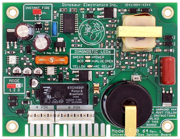 Dinosaur Electric Uib 64 Ignition Control Circuit Board||uib 64.Png||85||d1fuib64||1122495