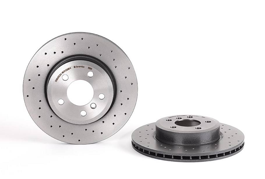 Product of Brembo 0995811XC02 Xtra Vented Cross Drilled 1 Piece Brake Rotor 