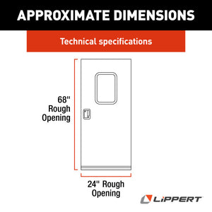 Product of Lippert Components V000042629 Entry Door