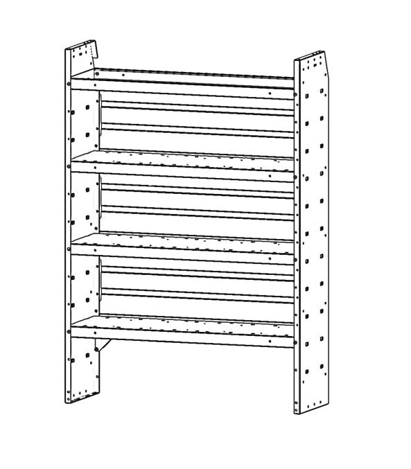 Product of Kargomaster 48324 Van Storage System Shelf Unit