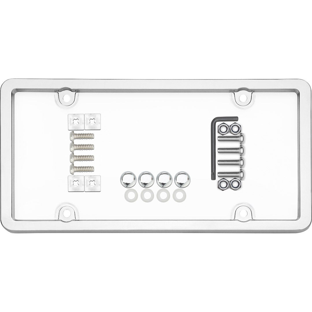 Cruiser 62310 License Plate Frame||62310_Main-Ultimate-Tuf-Combo_Chrome_Clear-Outpack.Jpg||85||c3462310||902711