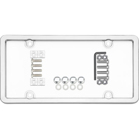 Cruiser 62310 License Plate Frame||62310_Main-Ultimate-Tuf-Combo_Chrome_Clear-Outpack.Jpg||85||c3462310||902711