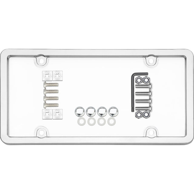 Cruiser 62310 License Plate Frame||62310_Main-Ultimate-Tuf-Combo_Chrome_Clear-Outpack.Jpg||85||c3462310||902711