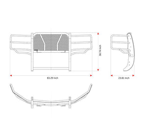 Black Horse Offroad Ru-Chsi15-B Grille Guard||ru-Chsi15-B_3.Jpeg||87||blkruchsi15b||2239262