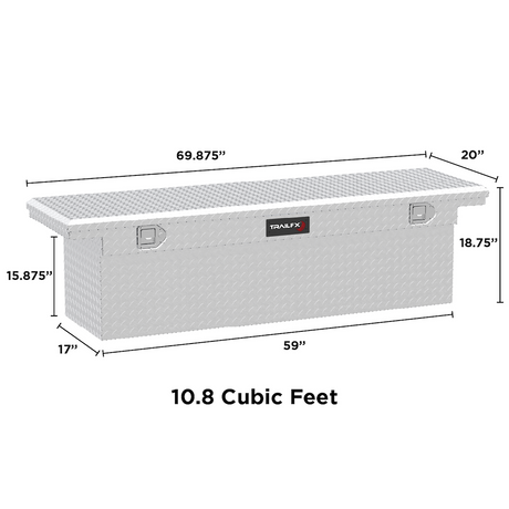 Trailfx 121701 Tool Box||t8e_121701_Single_Lid_Crossover_Low_Profile_Toolbox_B2c_2.Png||86||t8e121701||2202072