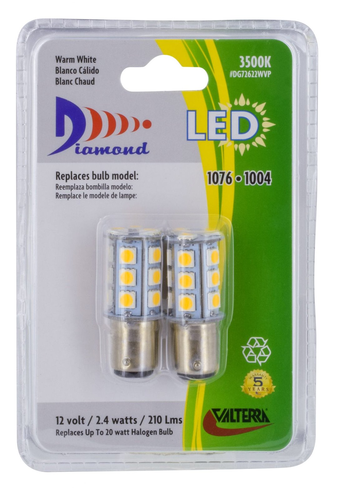Valterra Dg72622wvp Multi Purpose Light Bulb - Led||dg72622wvp_1.Jpg||86||v46dg72622wvp||1232423