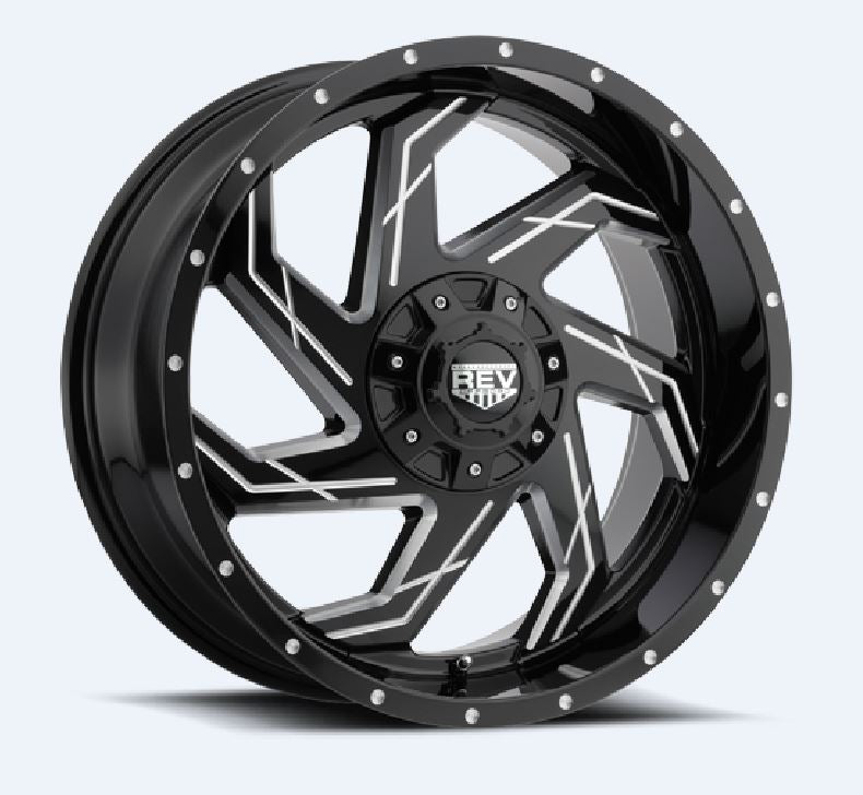 Rev Wheels 895m-7903212 Wheel||rev_895m_Wheel_5lug_Gloss_Black_Milled_20x9-500.Jpg||85||drw895m790321||1583213
