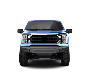 Product of Black Horse Offroad AFB-F121-BU Armour II Steel Matte Powder Coated Bumper 