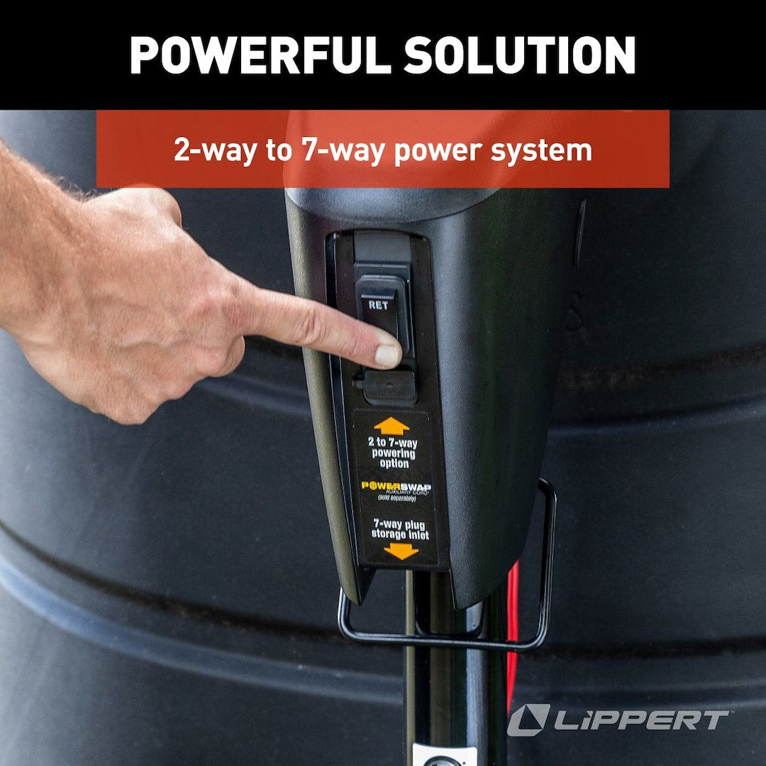 Product of Lippert Components 813748 3500 Pound Electric Trailer Tongue Jack 