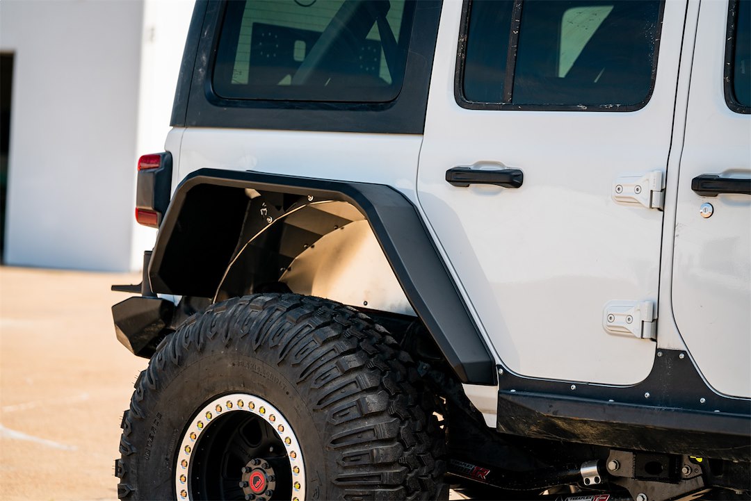 Product of Road Armor 518AFRWB Non-Exposed Fasteners Black Fender Flare - 