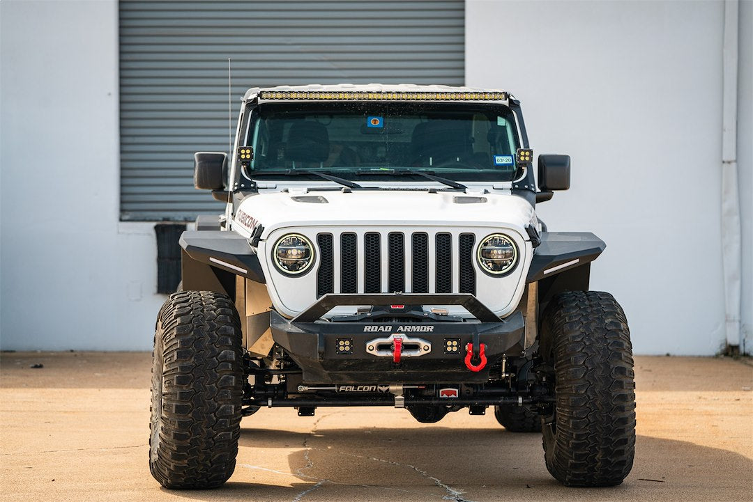 Product of Road Armor 518AFFWB Non-Exposed Fasteners Black Fender Flare - 