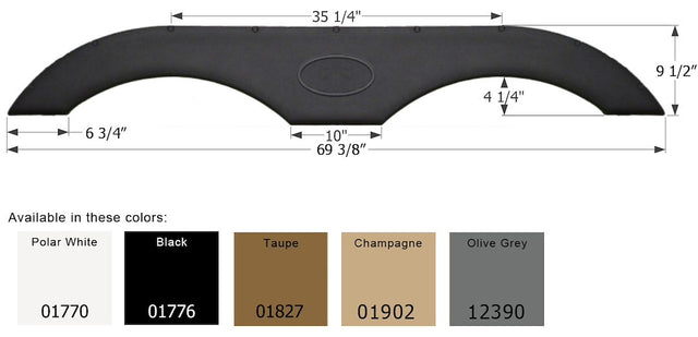 Product of Icon 12390 Fender Skirt
