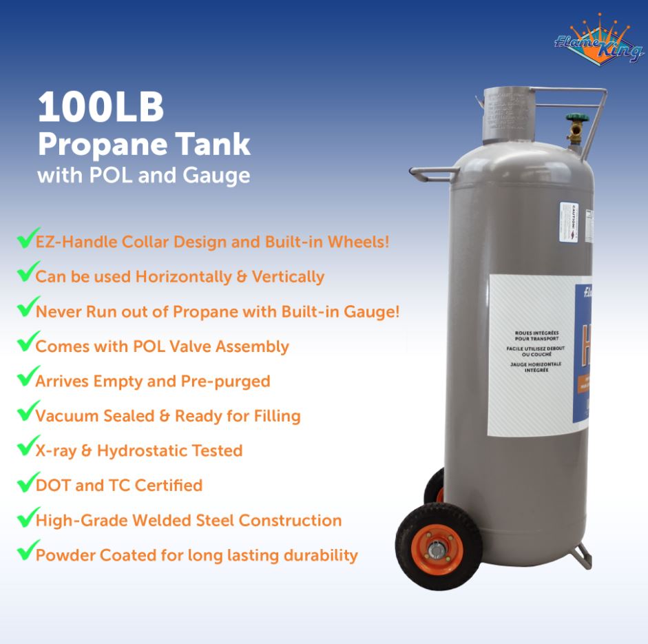 Flame King Ysn100hoga Propane Tank||||91||y6eysn100hog||1926542
