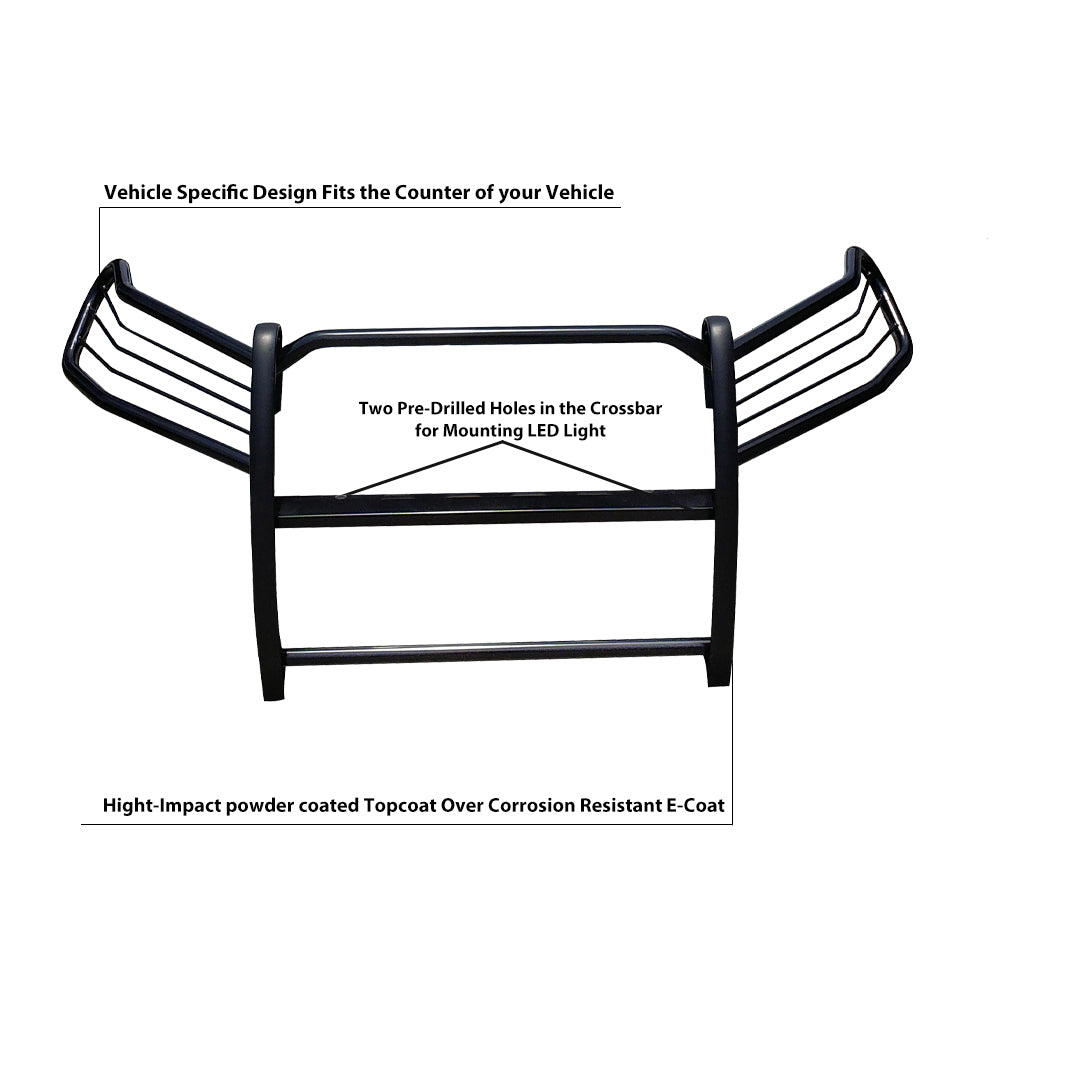 Product of Black Horse Offroad 17A093904MA Grille Guard Modular Black Powder Coated 