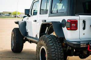 Product of Road Armor 518AFRWB Non-Exposed Fasteners Black Fender Flare - 
