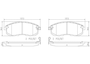 Product of Brembo P56065N Brake Pad - Set Of 4 