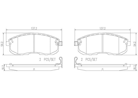 Product of Brembo P56065N Brake Pad - Set Of 4 