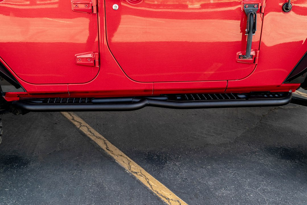 Product of DV8 Offroad SRJK-08 OE Plus Nerf Bar With Surface Steps 