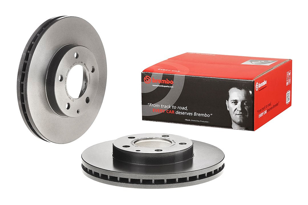 Product of Brembo 09686311C02 Vented 1 Piece Brake Rotor 