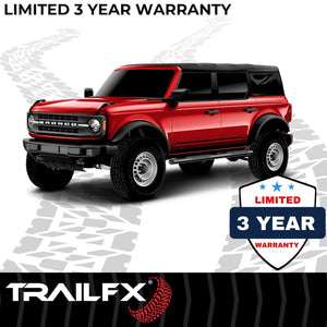 Product of TrailFX A1555T TFX 4" Oval Tube Side Steps Nerf Bar With Surface Steps 