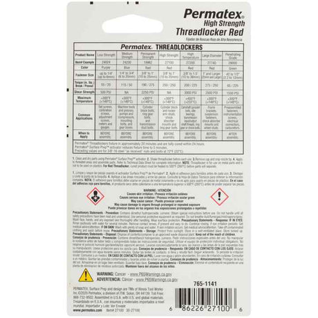 Permatex 27100 Thread Sealant||27100_1.Jpg||86||p1327100||1345076