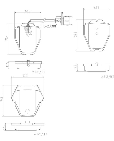 Brembo P85054n Brake Pad||p85054n_R.Jpg||86||brmp85054n||2091777