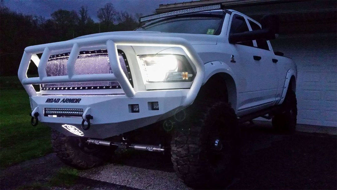 Product of Road Armor 408R2B-NW Stealth Titan II Steel Satin Powder Coated Bumper 
