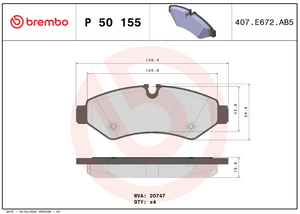 Brembo P50155 Brake Pad||p50155_3.Png||88||brmp50155||1684698
