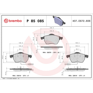 Brembo P85085 Brake Pad||p85085_Drw.Jpg||88||brmp85085||1754304