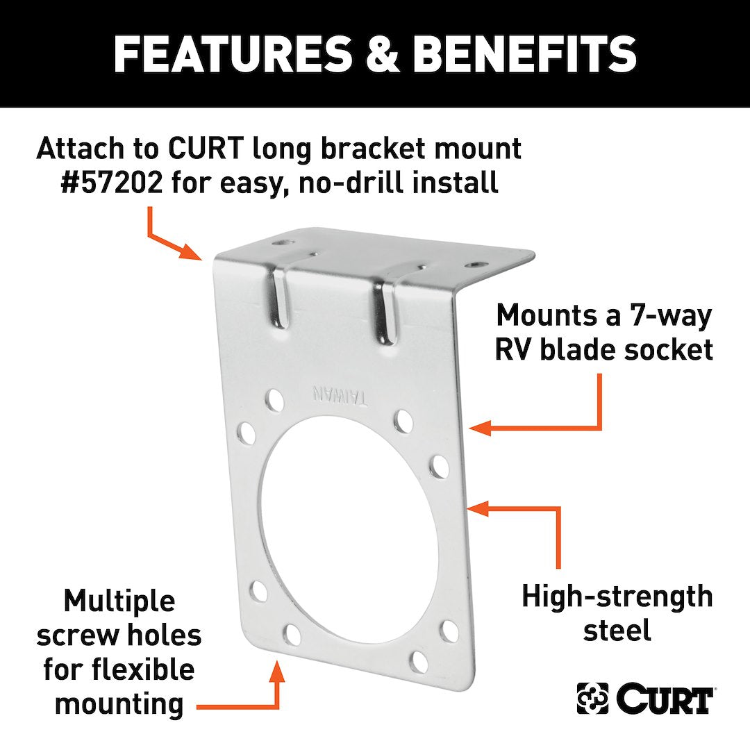 Curt 58230 Trailer Wiring Connector Mounting Bracket||58230_3008x1990_Fa.Jpg||87||c9358230||2344630