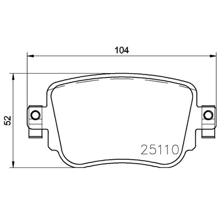 Product of Brembo P85140 Brake Pad - Set Of 4 
