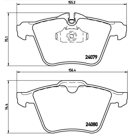 Product of Brembo P36027 Brake Pad - Set Of 4 