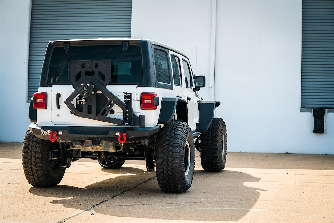 Product of Road Armor 518AFRWB Non-Exposed Fasteners Black Fender Flare - 