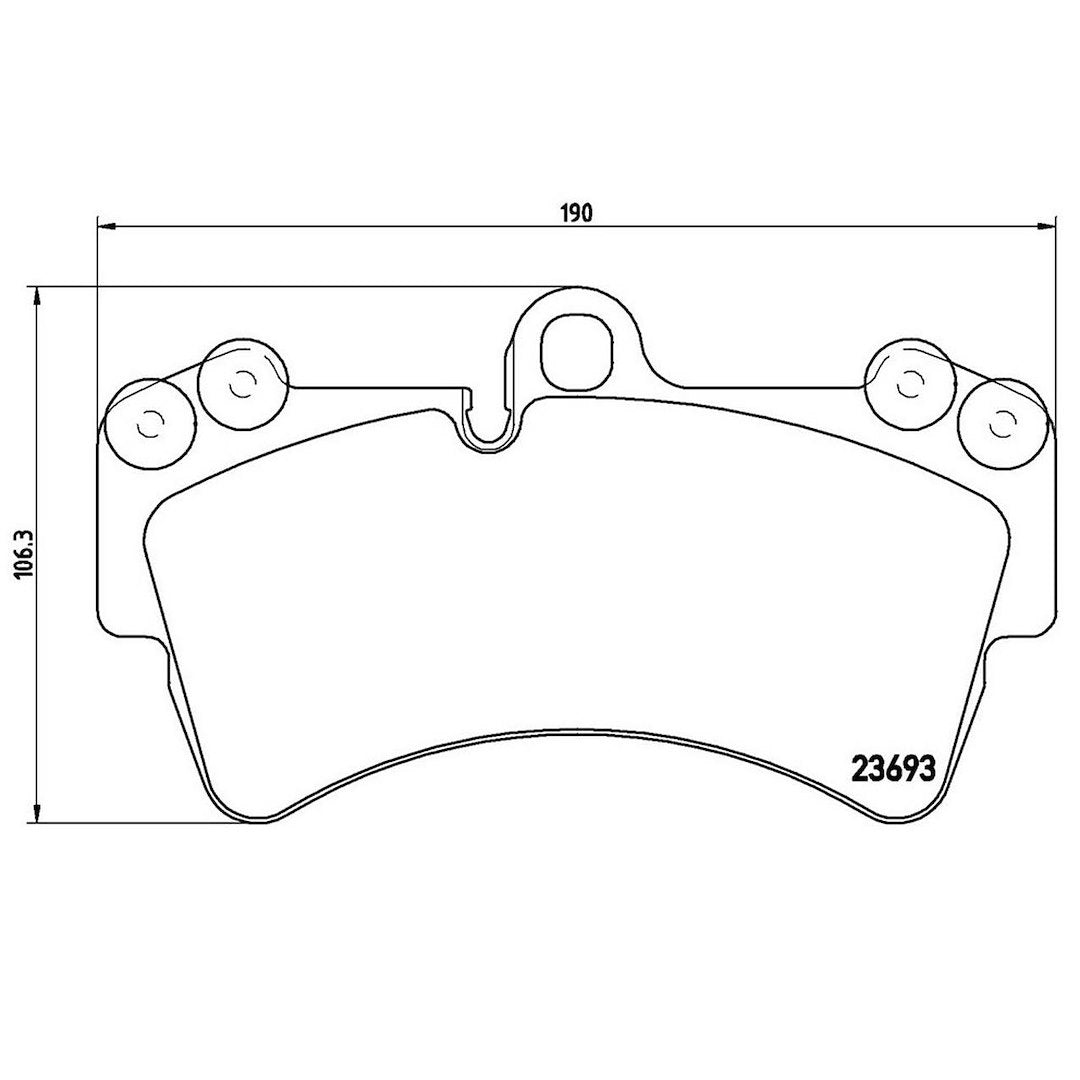 Product of Brembo P85065 Brake Pad - Set Of 4 