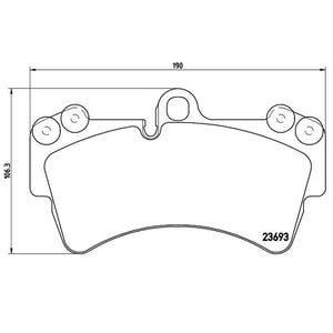Product of Brembo P85065 Brake Pad - Set Of 4 