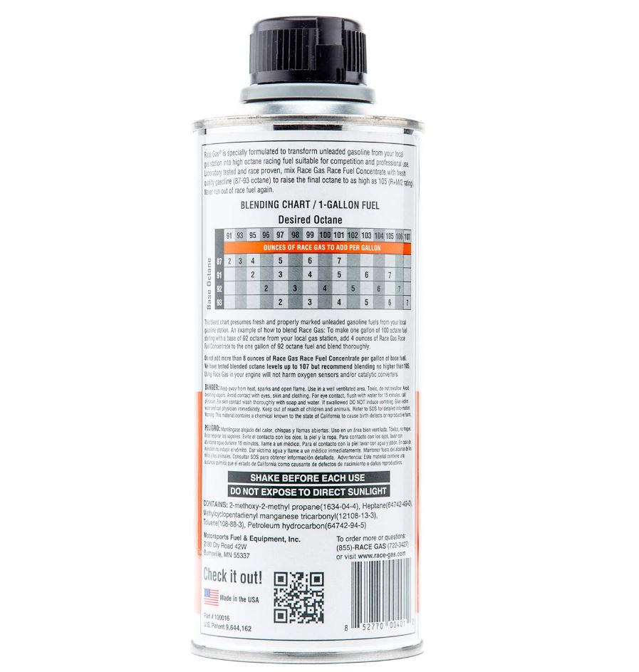 Race Gas 100016 Fuel Additive||100016_1.Jpg||86||rgs100016||968096