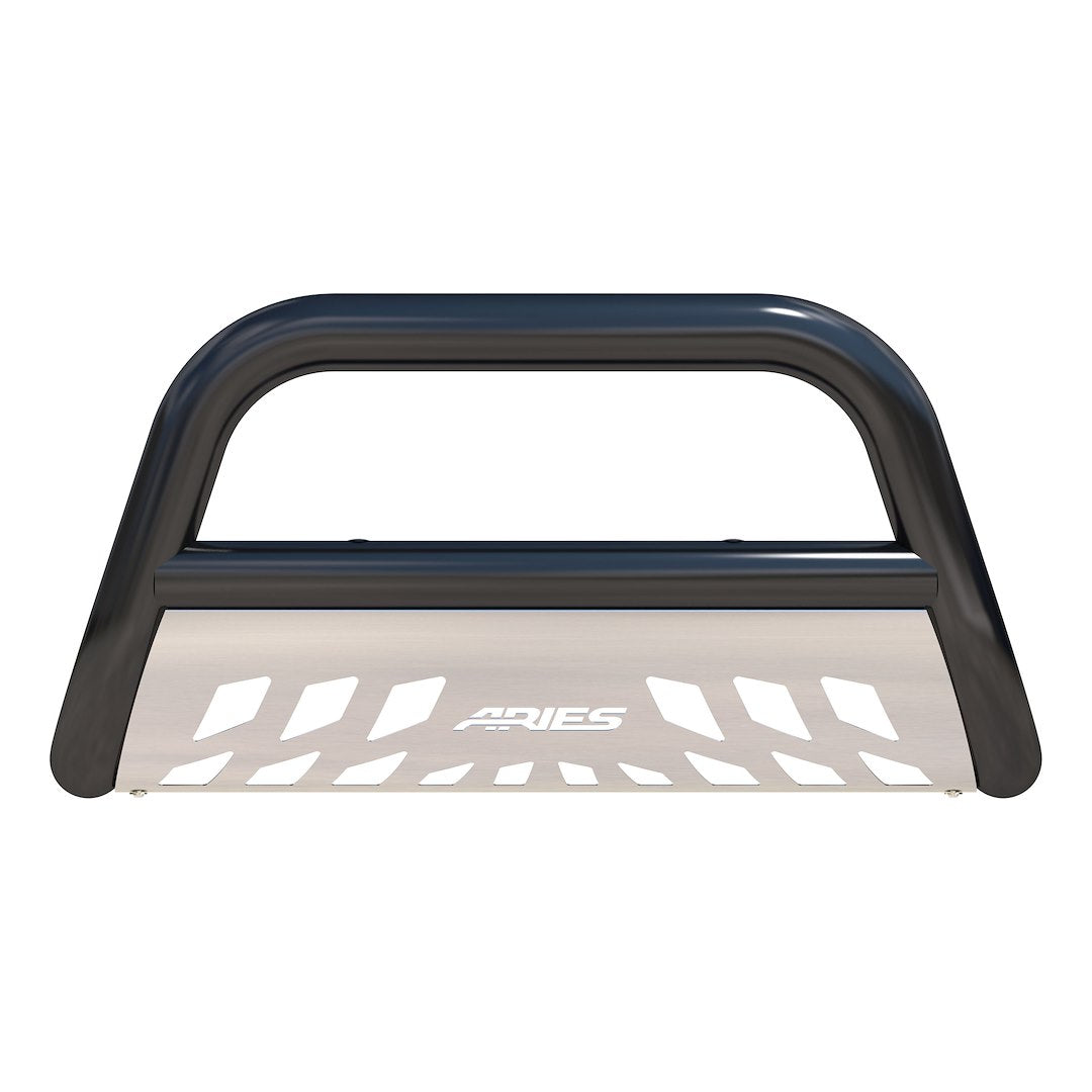 Product of Aries B35-2002 Bull Bar Black Semi-Gloss Powder Coated 3 Inch Yes with skid plate 