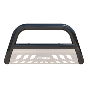 Product of Aries B35-2002 Bull Bar Black Semi-Gloss Powder Coated 3 Inch Yes with skid plate 